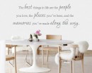 Family - The Best Things In Life Quotes Wall Decal Family Vinyl Art Stickers